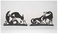 William Diedirich, Wolf and Antelope Bookends